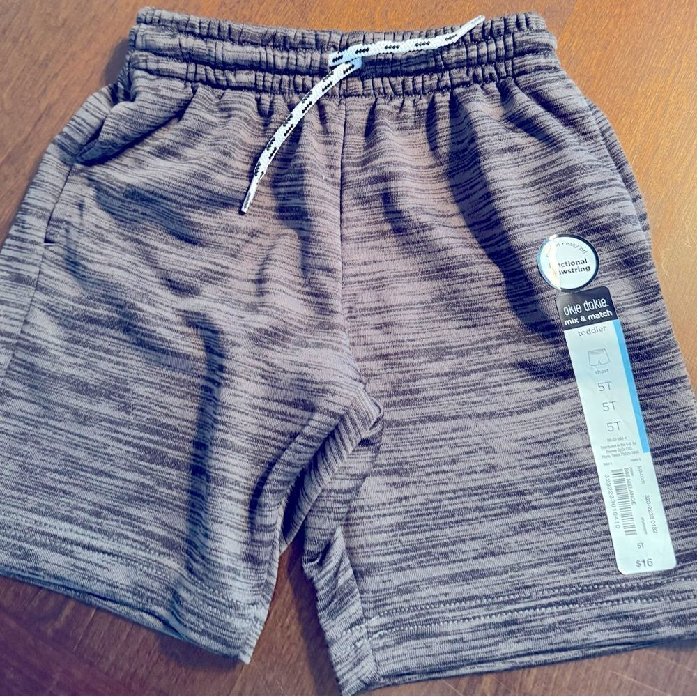 5/25 - Buy 5 for $25 Baby Boys Pull on Shorts - NWT - Dark Gray - Size 5T